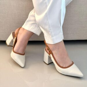 Scarpin chanel clássico - Off White