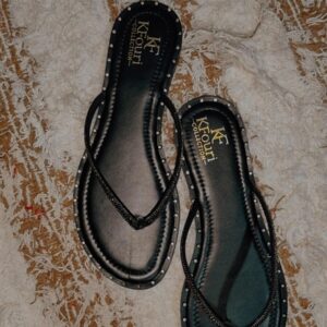 Rasteira Strass Amanda - Preta